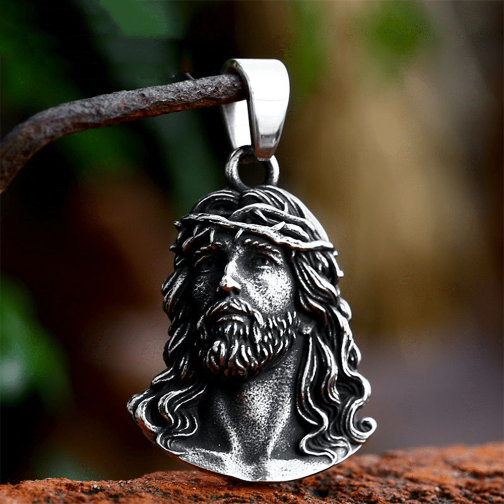 Collar Colgante de la Corona de Espinas de Jesús de Estilo Clásico