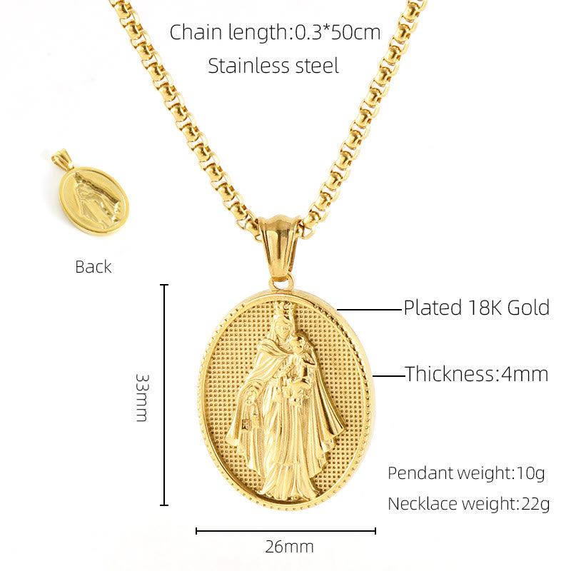 11 Collar de Pendiente de Bendición de Icono Clásico de Estilo Retro