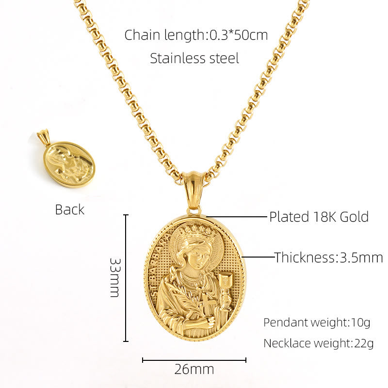 11 Collar de Pendiente de Bendición de Icono Clásico de Estilo Retro