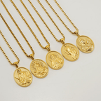 11 Collar de Pendiente de Bendición de Icono Clásico de Estilo Retro