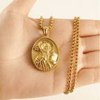 11 Collar de Pendiente de Bendición de Icono Clásico de Estilo Retro