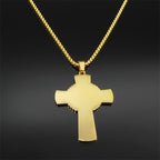 Collar de Cruz de Vid con Halo de Eucaristía de Estilo Multi-elemento