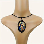 Collar Vintage de Estilo Gótico con Bordes Nuestra Señora de Guadalupe