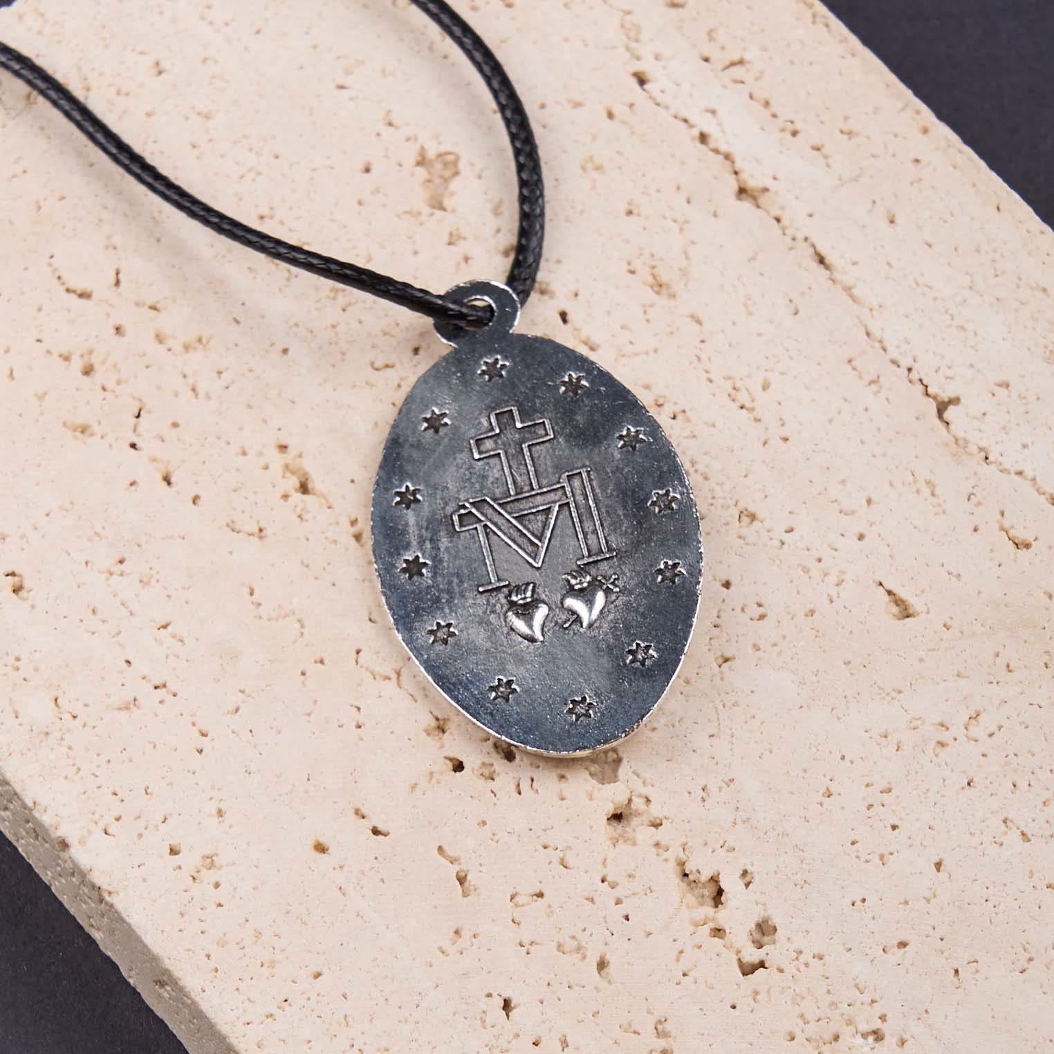 Collar Colgante de la Medalla Milagrosa de Nuestra Señora Estilo Clásico