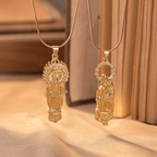 Collar de Pendiente de Estilo Lujo Asunción de la Virgen María Nuestra Señora de Guadalupe