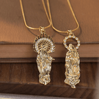 Collar de Pendiente de Estilo Lujo Asunción de la Virgen María Nuestra Señora de Guadalupe