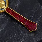 Collar de Colgante de Crucifijo Grande Estilo Clásico Rojo/Azul (5 colores)