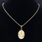 Colgante de Nuestra Señora de Fátima en Estilo Clásico - Collar de Bendición Artesanal