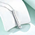 Collar Colgante de Inspiración de Fe y Fuerza con Versículos Bíblicos de Diseño Minimalista (8 Versículos)