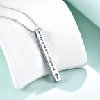 Collar Colgante de Inspiración de Fe y Fuerza con Versículos Bíblicos de Diseño Minimalista (8 Versículos)