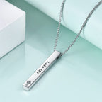 Collar Colgante de Inspiración de Fe y Fuerza con Versículos Bíblicos de Diseño Minimalista (8 Versículos)