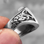 Anillo de Protección y Fuerza del Ángel Guardián San Miguel de Estilo Retro
