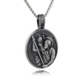 Collar Colgante de San Cristóbal Protégenos de Estilo Clásico
