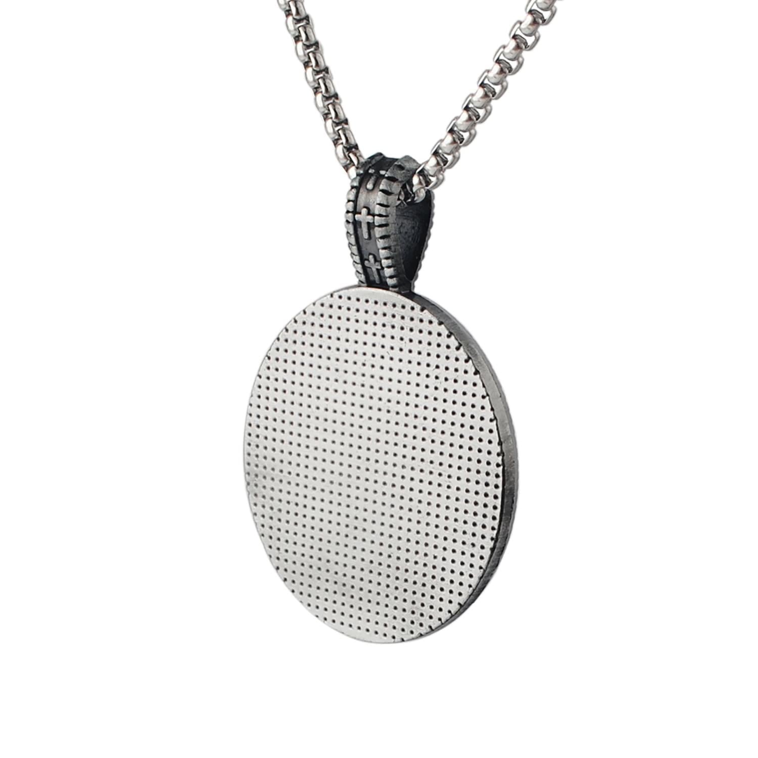 Collar Colgante de San Cristóbal Protégenos de Estilo Clásico