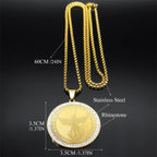 Collar de Pendiente Sagrado de Bendición Clásico de San Miguel Protégenos