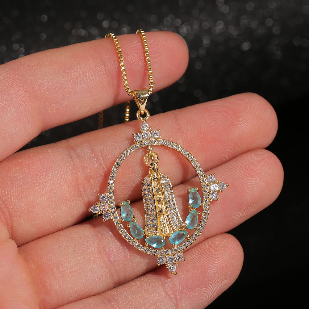 Collar de Bendición Divina de Nuestra Señora de Fátima de Estilo Moderno