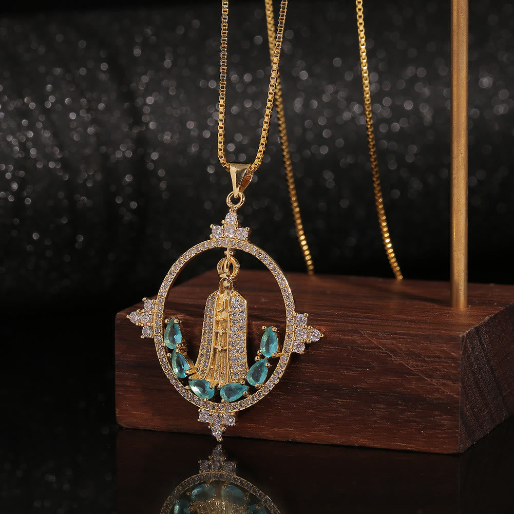 Collar de Bendición Divina de Nuestra Señora de Fátima de Estilo Moderno