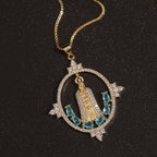 Collar de Bendición Divina de Nuestra Señora de Fátima de Estilo Moderno
