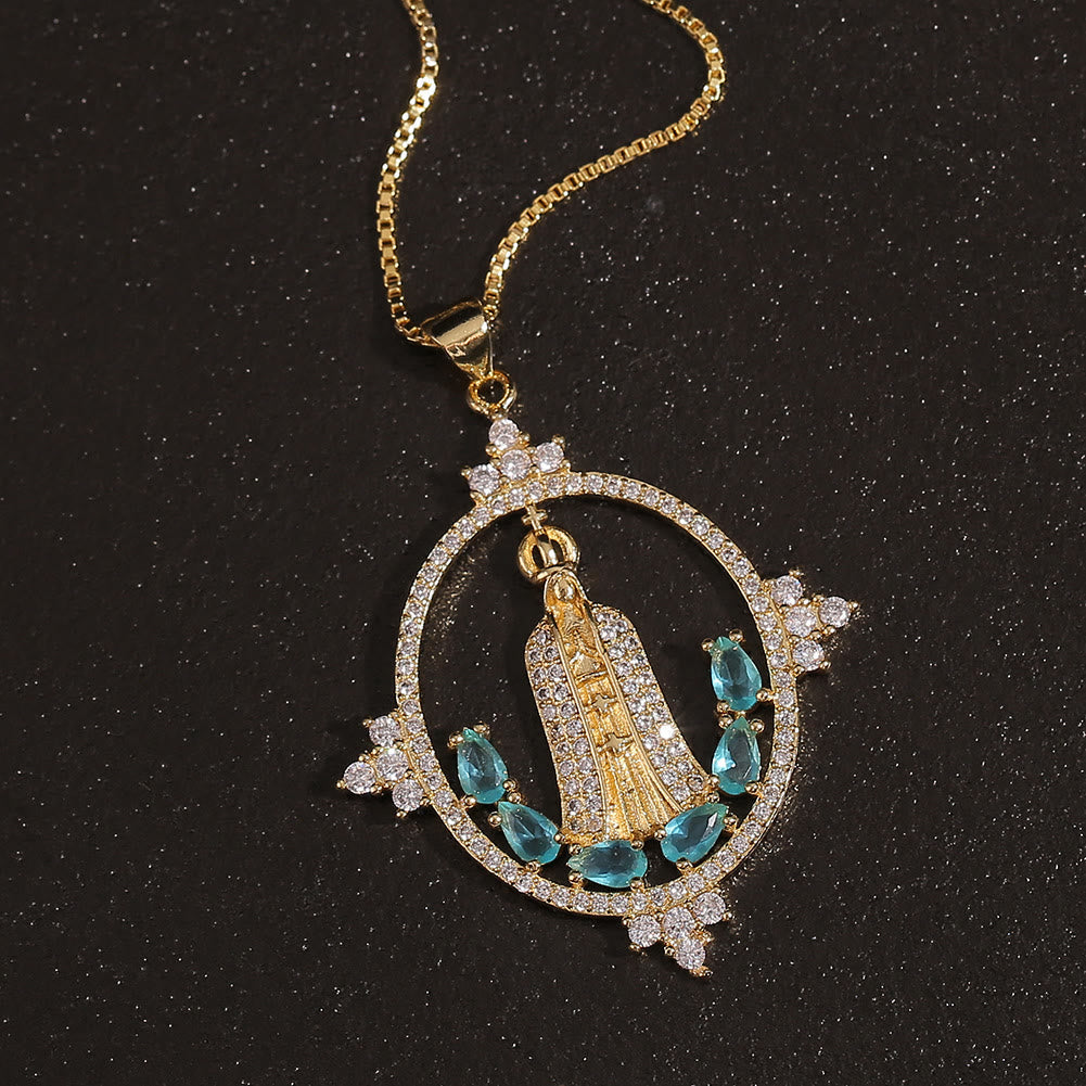 Collar de Bendición Divina de Nuestra Señora de Fátima de Estilo Moderno