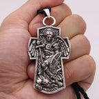 Medalla de San Miguel Arcángel, Collar de Pendiente de Titanio