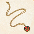 Collar Colgante de Fe y Protección Símbolo de San Benito Estilo Retro de 2 Colores