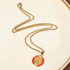 Collar Colgante de Fe y Protección Símbolo de San Benito Estilo Retro de 2 Colores