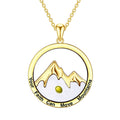 Collar de Pendiente de Fe de Montaña con Semilla de Mostaza de Estilo Moderno
