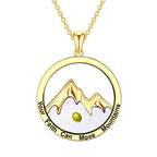 Collar de Pendiente de Fe de Montaña con Semilla de Mostaza de Estilo Moderno