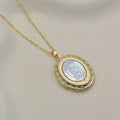 Collar de Medallón de Estilo Clásico de Nuestra Señora de Guadalupe