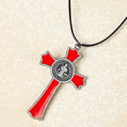 Collar de Péndulo de Protección Divina de Crucifijo Estilo Clásico Multicolor (6 colores)
