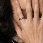 Anillo de Cruz Bendita de Elegancia Rústica Estilo Clásico