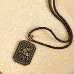 Collar de Oración de Protección con Colgante de San Jorge y el Dragón de Estilo Clásico