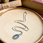 Collar de Medalla Milagrosa de Estilo Clásico con Relieve de Esmalte