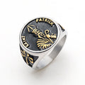 Anillo de Acero Inoxidable Estilo Clásico de San Patricio