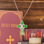 Collar con Colgante de Cruz de la Virgen María de 6 Colores Nuestra Señora de Guadalupe