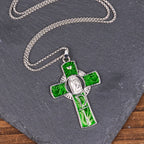Collar con Colgante de Cruz de la Virgen María de 6 Colores Nuestra Señora de Guadalupe