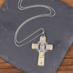 Collar con Colgante de Cruz de la Virgen María de 6 Colores Nuestra Señora de Guadalupe