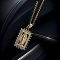 Collar de la Virgen María con Colgante de Zirconia Micro-Pavé Colorido
