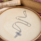 Collar Colgante del Buen Pastor Jesús y Sus Ovejas Estilo Retro