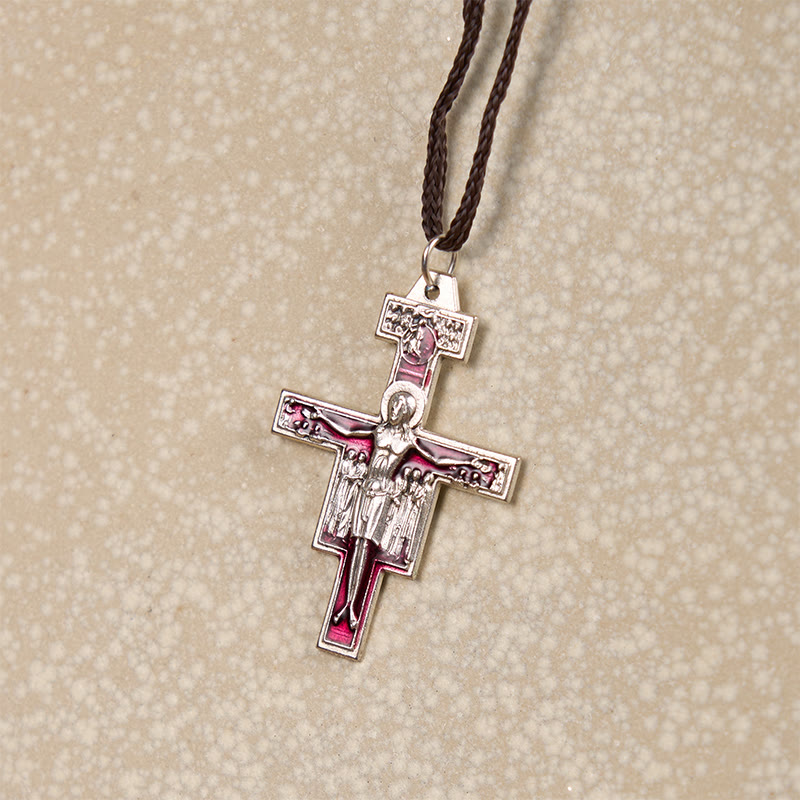 Collar con Colgante de la Cruz de San Damiano de San Francisco | Un Símbolo de Fe y Paz