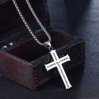Collar Colgante de Fe Cruz "PUEDO HACER TODAS LAS COSAS" Estilo Minimalista