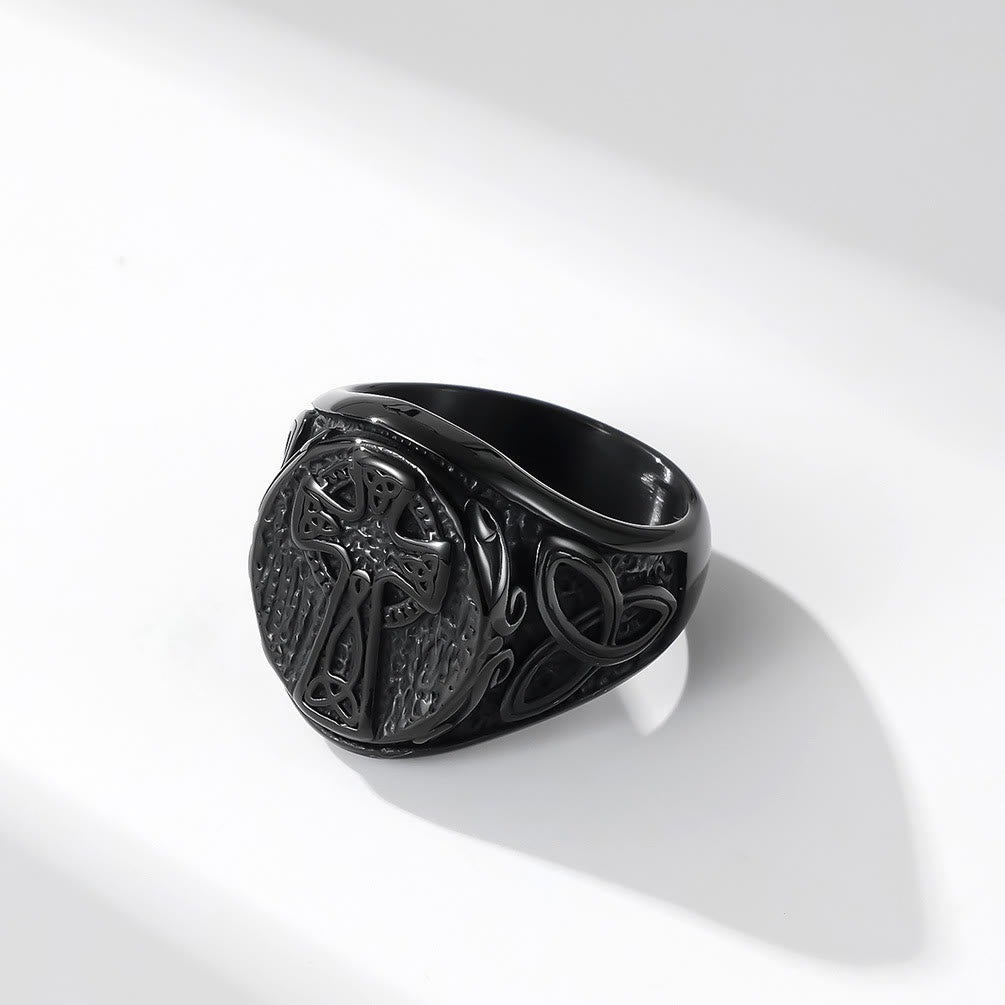 Anillo Cruz Celta Fe Eterna - Un Símbolo de Devoción Atemporal