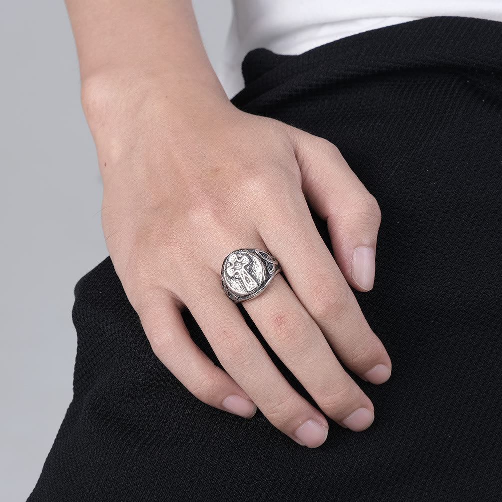 Anillo Cruz Celta Fe Eterna - Un Símbolo de Devoción Atemporal
