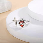 Anillo del Sagrado Corazón de Jesús: Con Dios, Todas las Cosas Son Posibles