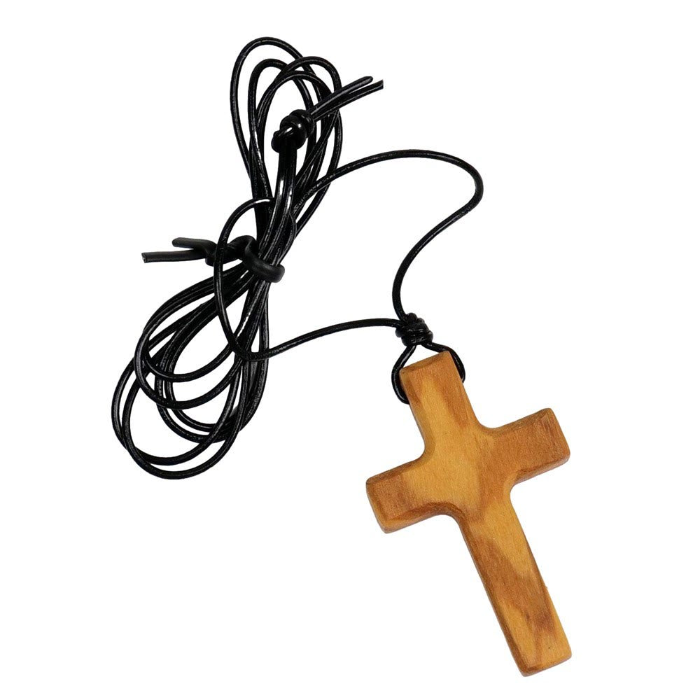 Collar de Cruz de Madera de Olivo Hecho a Mano: Un Símbolo de Fe y Artesanía