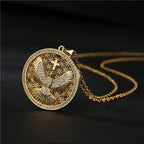 Collar del Espíritu Santo con Paloma y Brillo Celestial: Un Símbolo Radiante de Fe