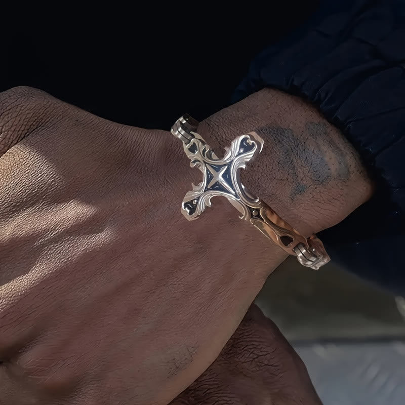 Pulsera para Hombre "Iron & Faith": Fuerza y Redención en Cada Eslabón
