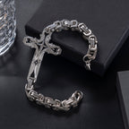 Pulsera para Hombre "Iron & Faith": Fuerza y Redención en Cada Eslabón