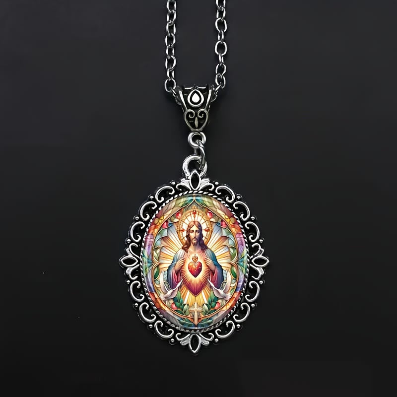 Collar Corazón Sagrado de Jesús: Pieza Atemporal que Encierra el Amor Divino