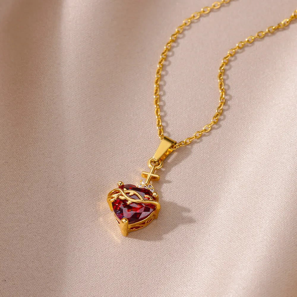 Collar Cruz de Amor Moderno y Minimalista: Una Fusión Impresionante de Diseño Contemporáneo y Simbolismo Atemporal